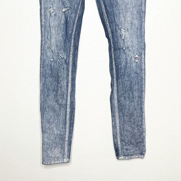 IRO JEANS Womens Iro Low Rise Skinny Jeans Stretch Distressed Bleached Size 27 - Picture 4 of 7